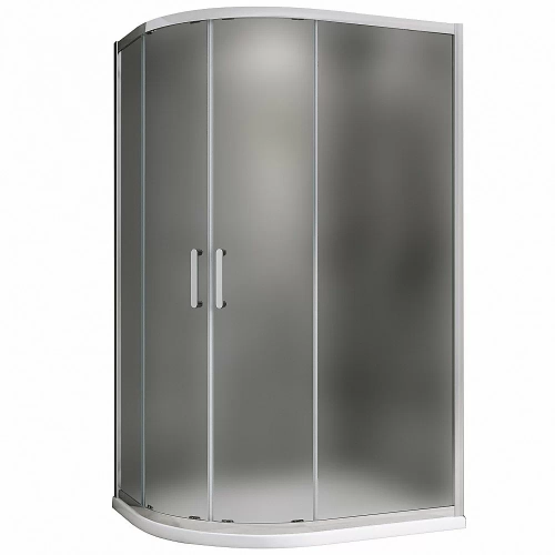 Душевой уголок ABBER Schwarzer Diamant AG01118M 110x80 стекло матовое/профиль хром