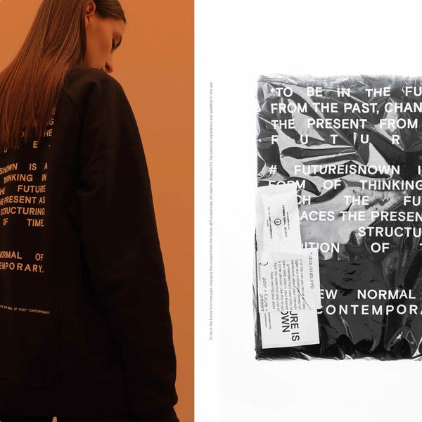 Толстовка Futureisnown Text Back Sweatshirt Черная - фото 17