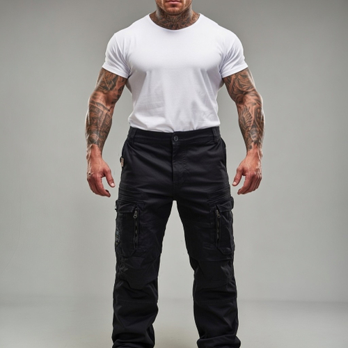 Карго штаны черные Yakuza Premium 3953