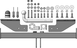 Фаркоп Motodor Haval H3 2024 - н.в (оцинк. Шар) арт.93116-A