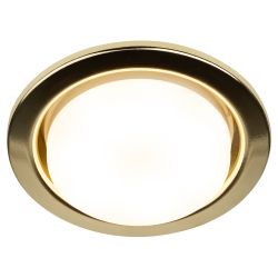 Светильник встраиваемый ЭРА KL35 GD /1 (к) под лампу GX53 золото термокольцо в комплекте