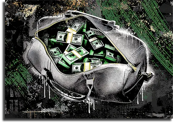 Постер "Деньги в сумке"