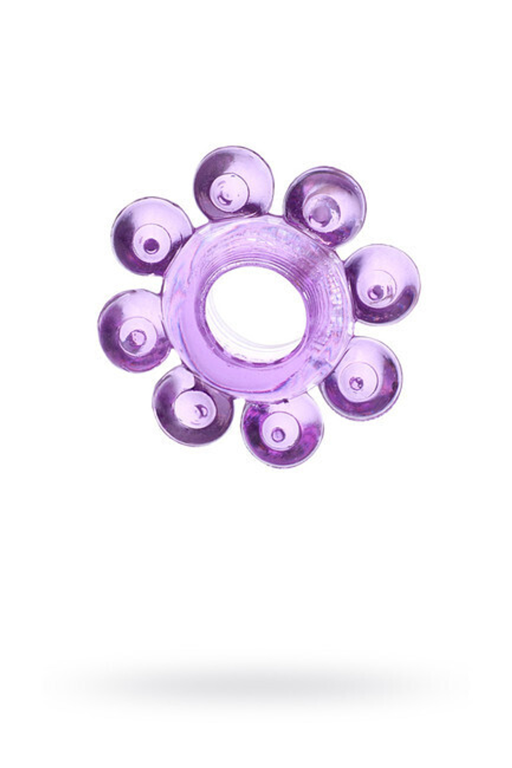 Кольцо гелевое "Цветок" фиолетовое (Цвет: фиолетовый)