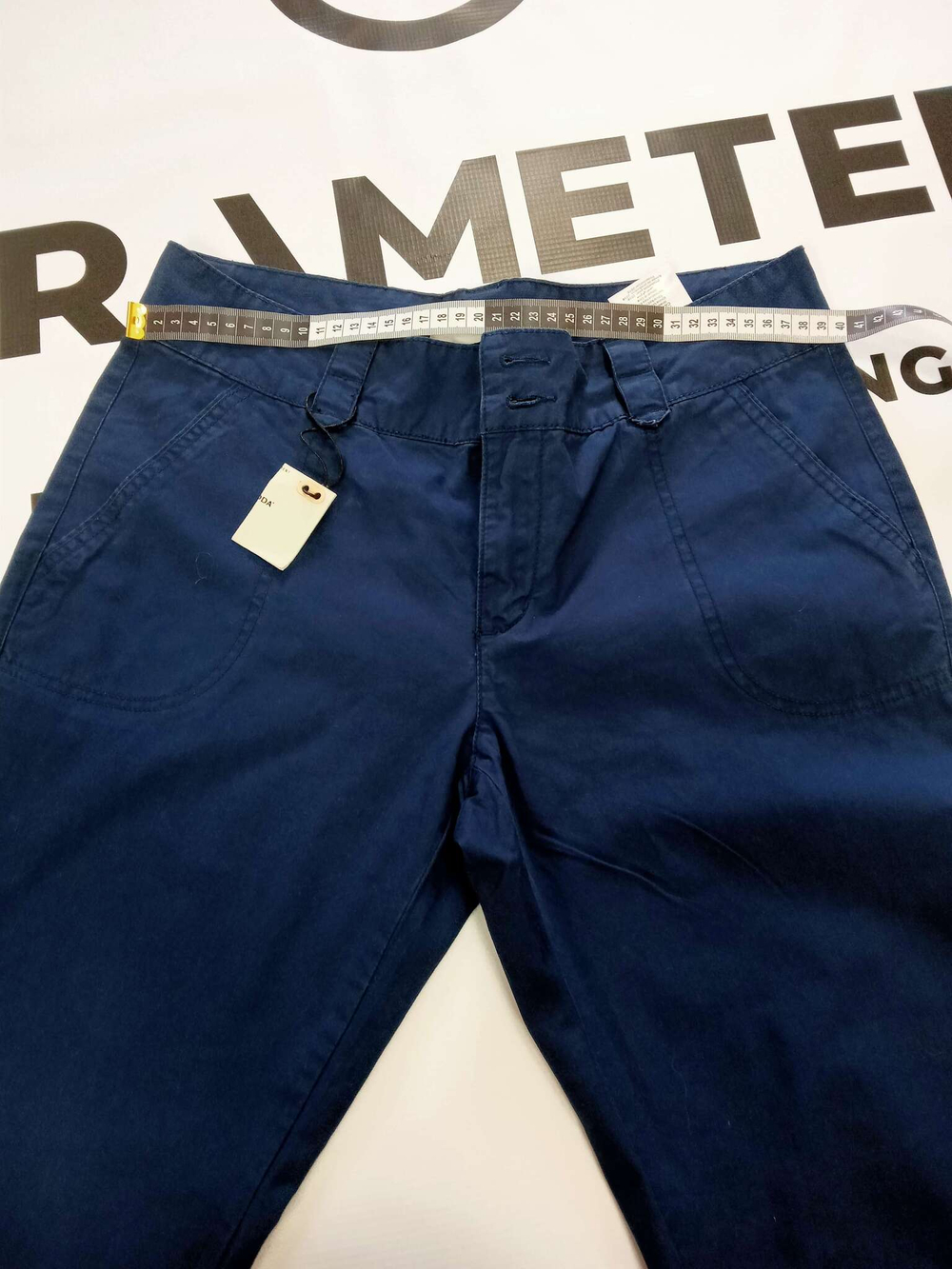 Брюки женские denim VERO MODA с двойным пояском.Цвет тёмно-синий.Размер taille S - 42/44 русский