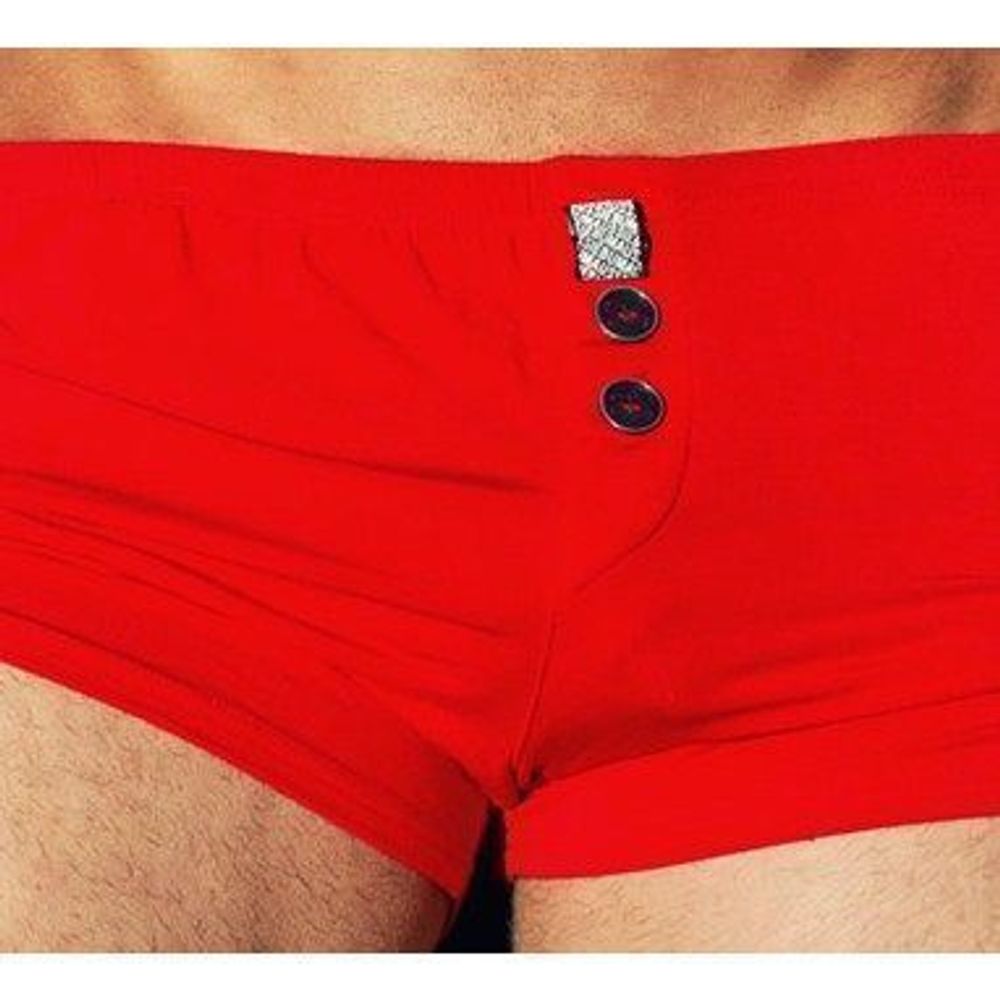 Мужские трусы-шорты красные  Aussiebum Freedom Shorts Red