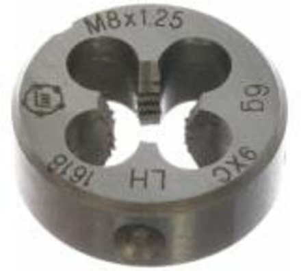 Плашка круглая ручная для нарезания метрической резьбы, М8 х 1,25