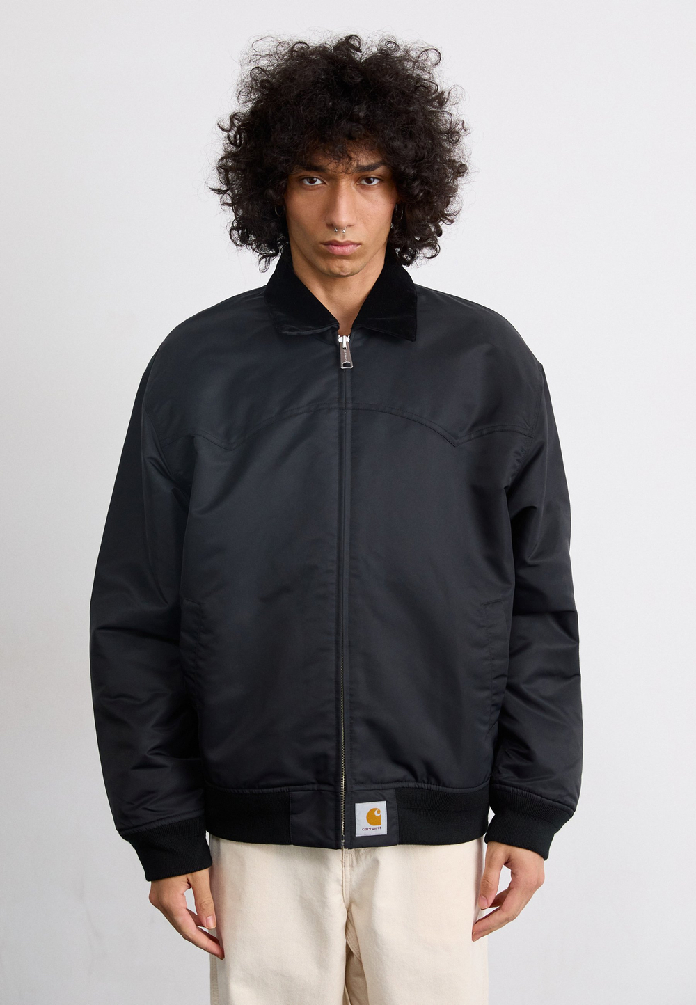 Carhartt WIP SANTA FE - Куртка-бомбер - Чёрный