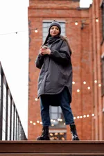 Парка ko-ko-ko Утепленная женская антрацит