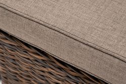 "Лунго" трансформирующийся диван из искусственного ротанга (гиацинт), цвет коричневый