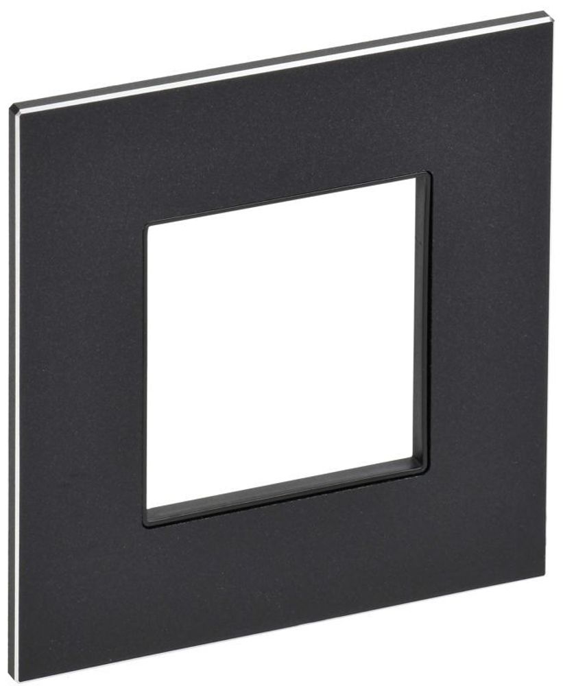 Рамка 1-м SKANDY SK-F31Bl металл черн. IEK SK-M12-M-K02