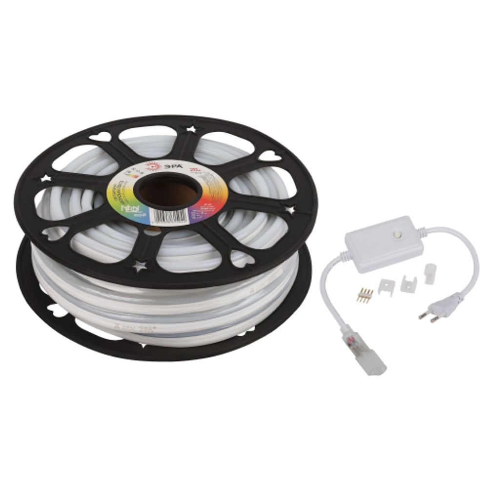 Светодиодная неоновая лента ЭРА N5050-72-IP67-220V-20m-RGB многоцветный | Светодиодный неон 220В и аксессуары
