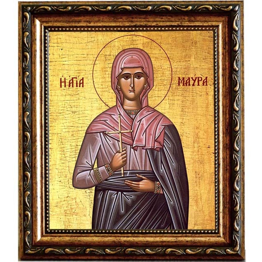 Мавра Фиваидская мученица. Икона на холсте.