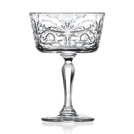 Бокал блюдце для шампанского RCR Luxion Tattoo 260 мл, хрустальное стекло 81262013