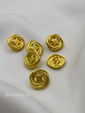 Пуговицы Сел. закрученные золотистые