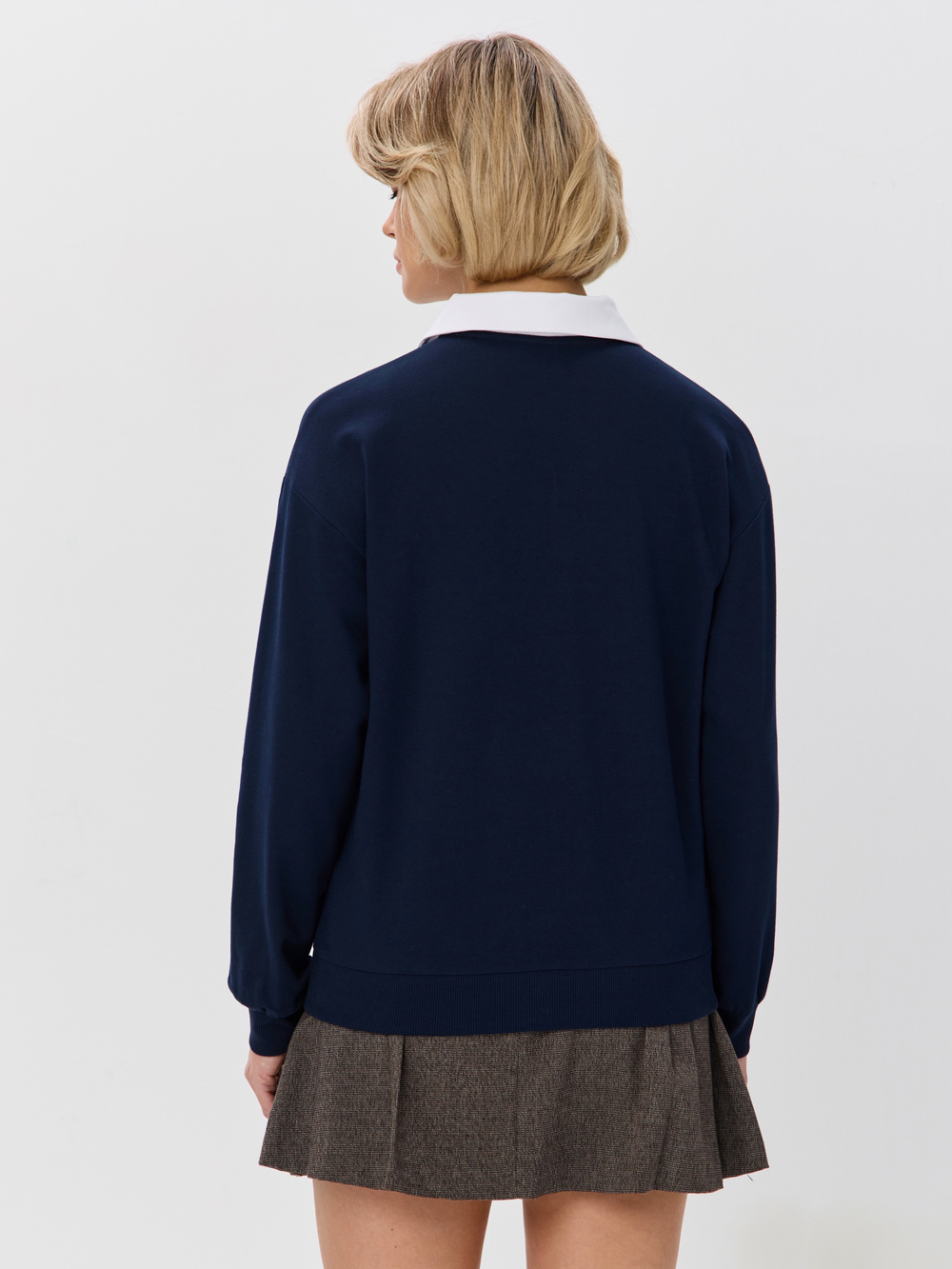 Джемпер с воротником поло