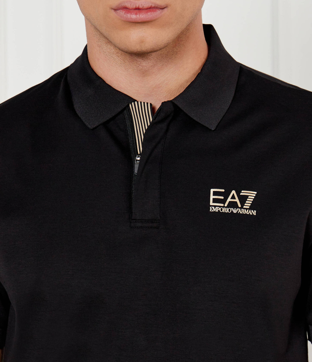 Поло EA7 - черный(6DPF09 PJOLZ)