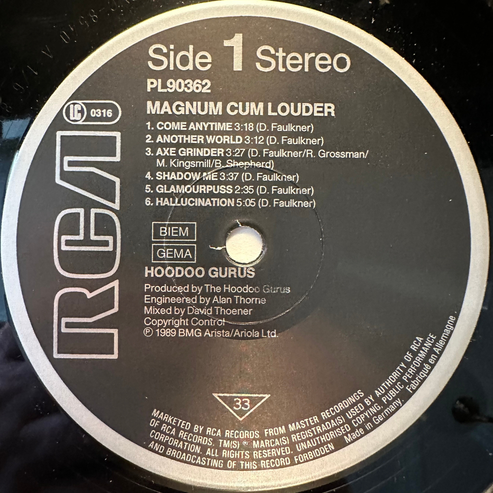 Hoodoo Gurus - Magnum Cum Louder (Германия 1989г.)