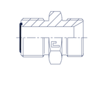 Адаптер DN10 ORFS 11/16 - BS 3/8