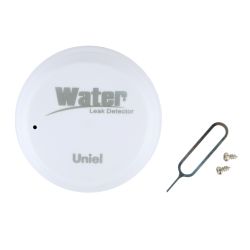 USN-A520 WS-WF WHITE Умный датчик протечки воды Wi-Fi. на батарейке CR123A н-к. Звуковое+PUSH оповещение. Напольный. Белый. Приложение UnielSmart. TM Uniel