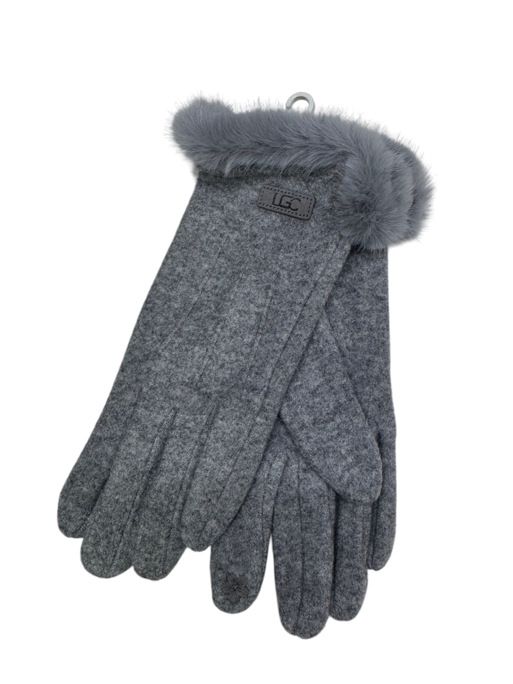 Перчатки. Женские. Верх: Текстильные. С опушкой. Подклад: Плюш-флис.В упаковке 12 шт,разные цвета.