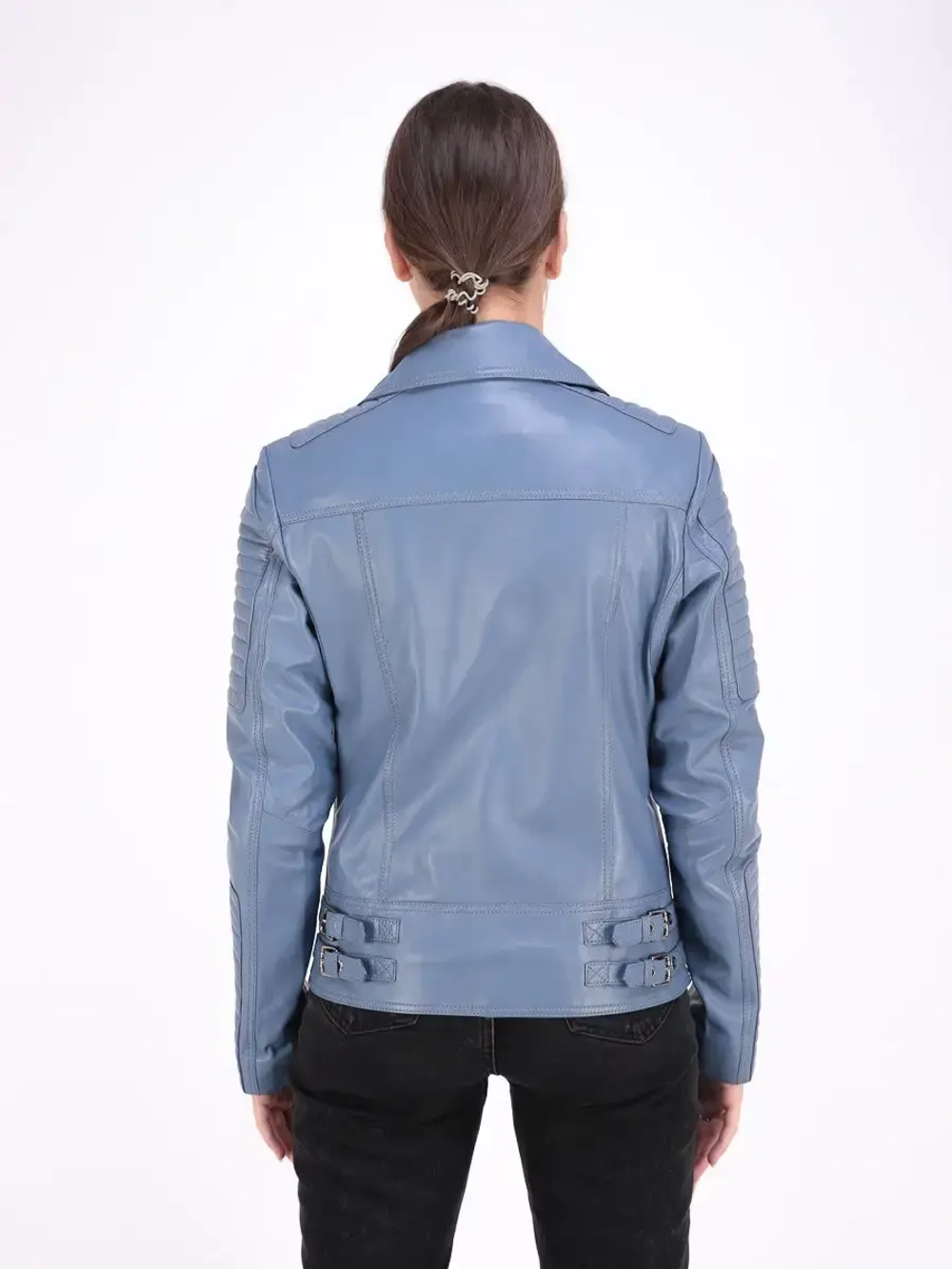 Косуха женская натуральная кожаная