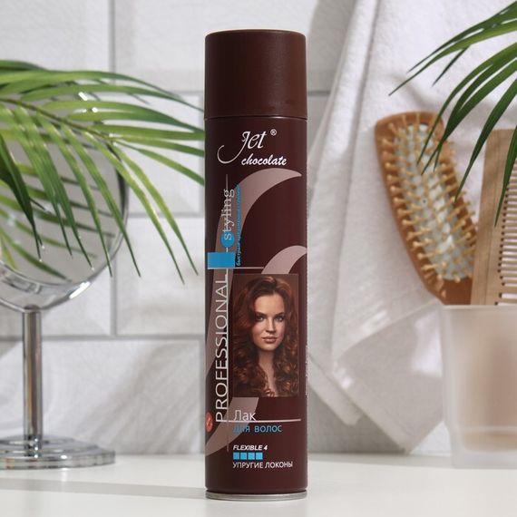 Лак для волос Jet chocolate Flexible maxi &quot;Ультрасильная фиксация&quot;, 300 мл