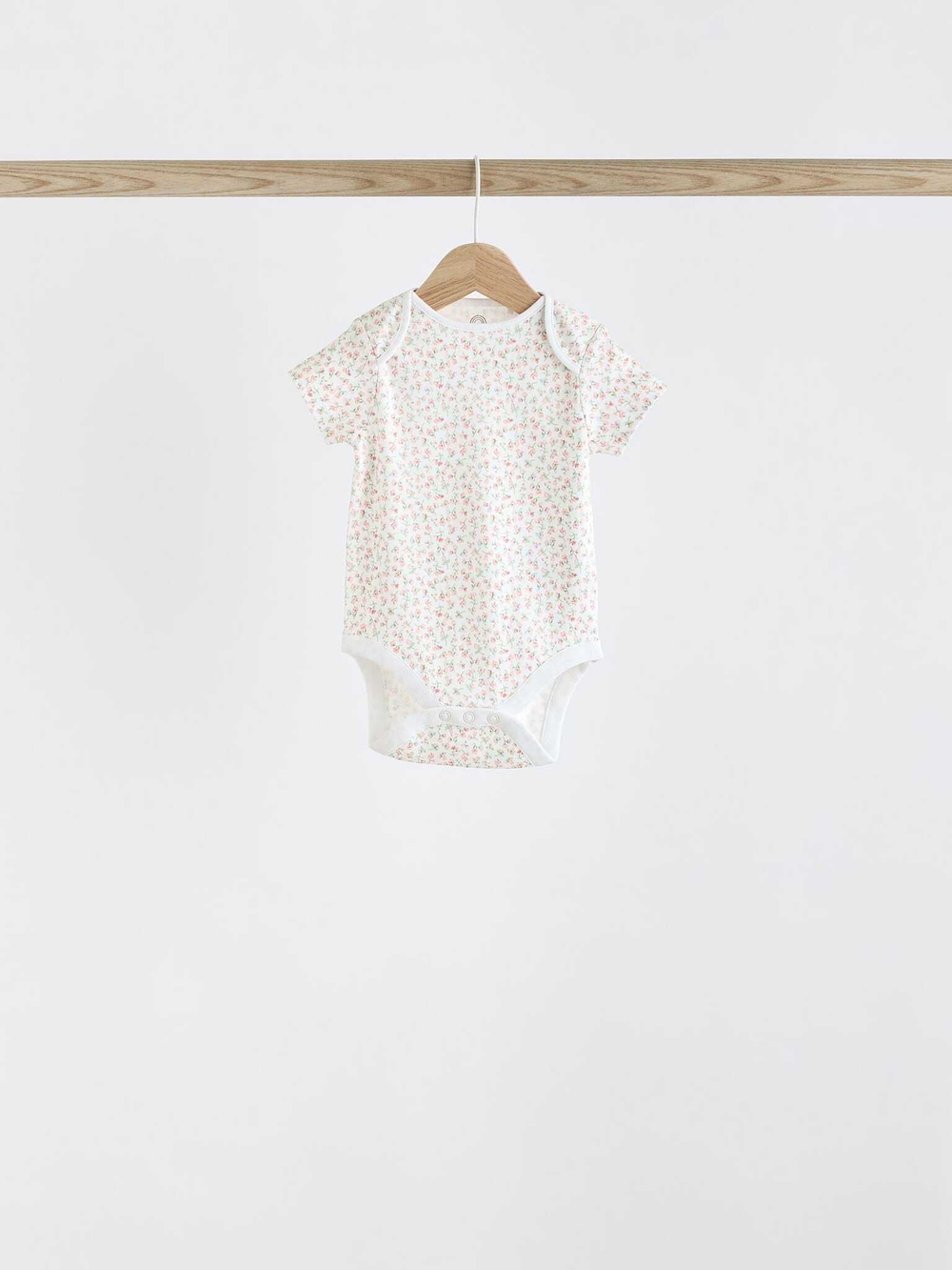 Боди с коротким рукавом для малышей Next K79-567, 5 шт., Белый, Розовый