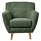 Кресло Picasso, зелёный шенилл