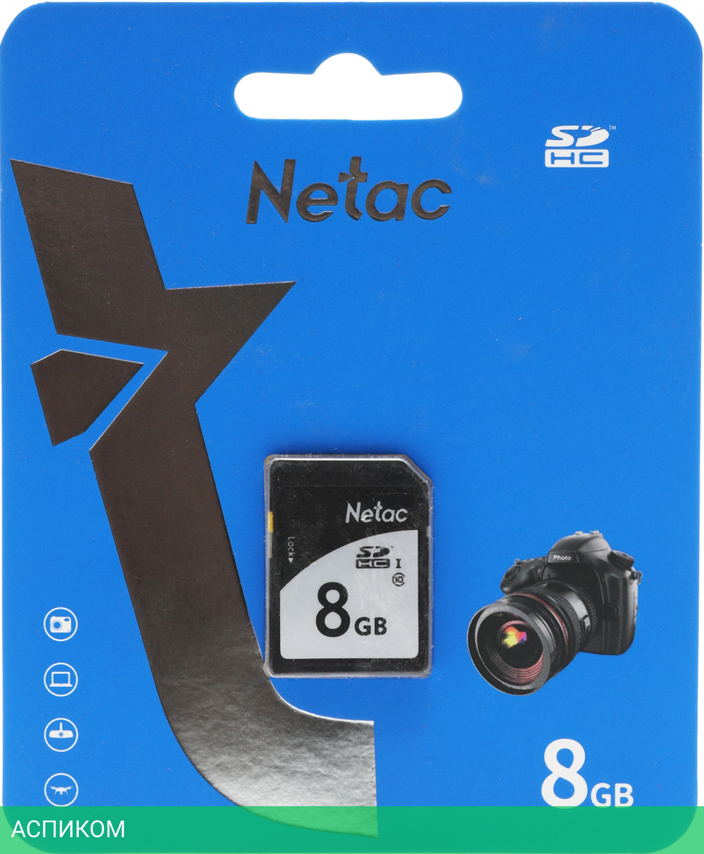 Карта памяти Netac P600 SDHC 8GB (NT02P600STN-008G-R)