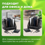 Лоток вертикальный для бумаг STAFF Basic 245х320х285 мм 6 отделений сетчатый сбор (2 штуки в упаковке)