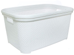 Корзина 35л универсальная, белый/белый