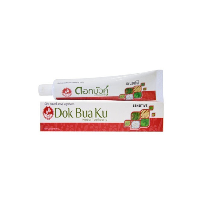 Зубная паста Dok Bua Ku Herbal Toothpaste Sensitive Для чувствительных зубов 25 г