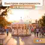 Электрическая свадебная карусель «Сказка» с LED-подсветкой, 12 мест