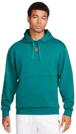 Мужская теннисная кофта Nike Court Fleece Tennis Hoodie - geode teal