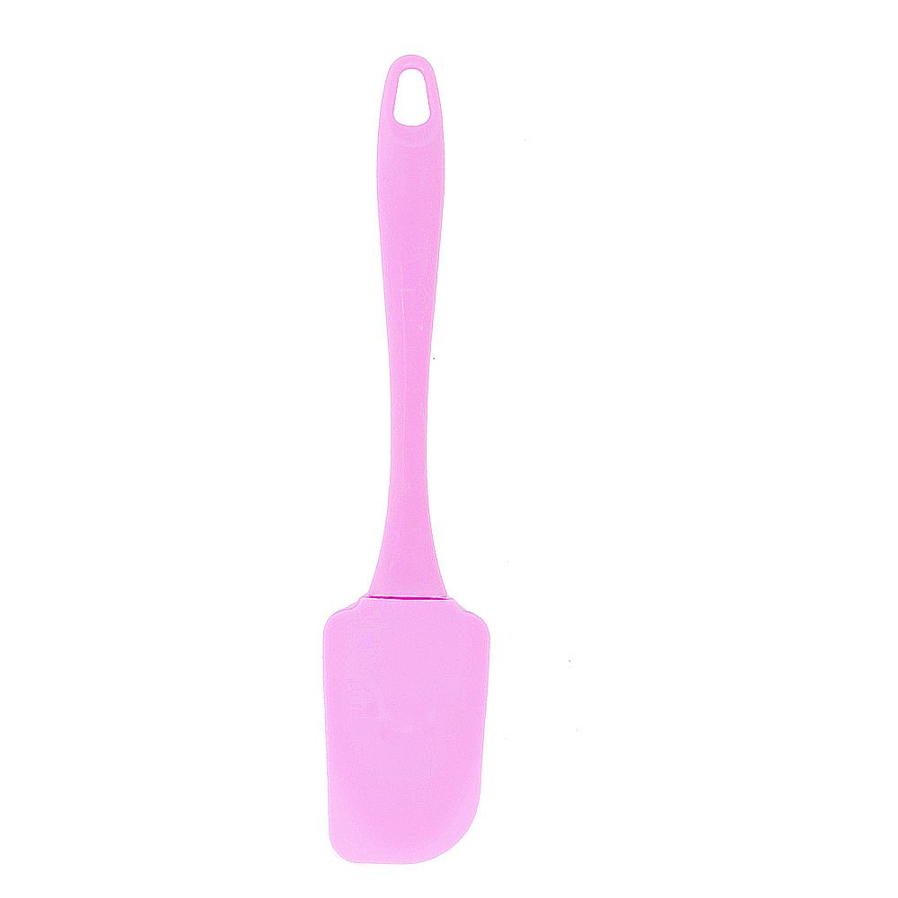 Лопатка кулинарная силиконовая 24х5х0,8см (4вида) (силикон,полипропилен) (упаковочный пакет)