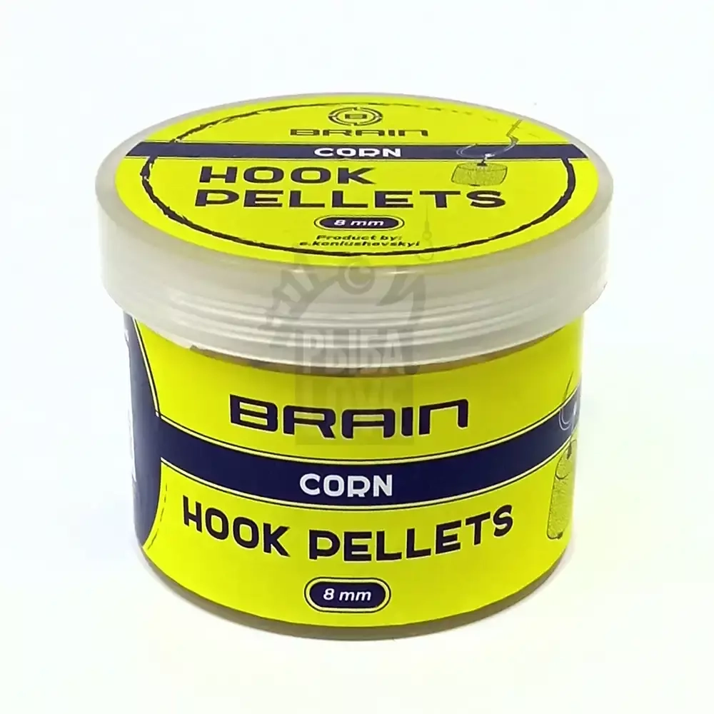 Пеллетс насадочный BRAIN Hook Pellets Corn КУКУРУЗА 70г