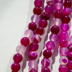 Агат тонированный натуральный, бусины в форме шара, 8,3мм