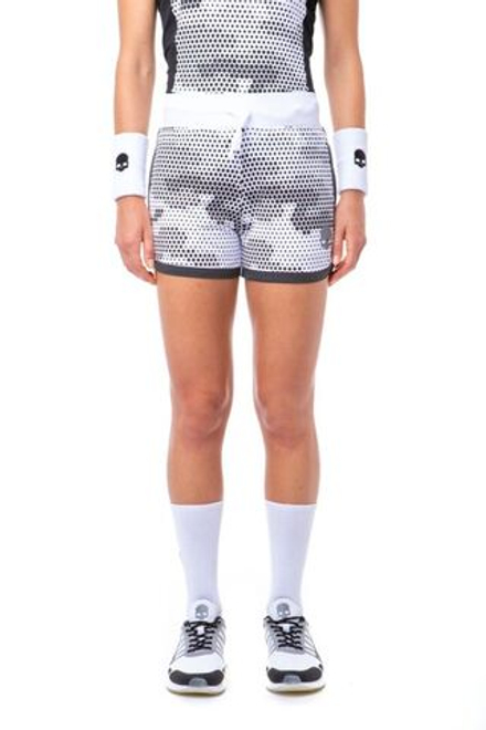 Женские теннисные шорты Hydrogen Women Tech Camo Shorts - camo black/white