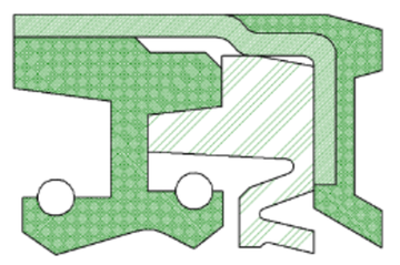 Кассетное уплотнение УКК-36 (65x90x20) FKM/NBR/ПУ/сталь