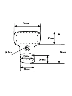 Соединитель двух труб Т-образный системы Joker 25 мм (JOK-06) - 2 шт