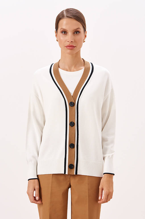 1935 Кардиган женский (молочный / бежевый)