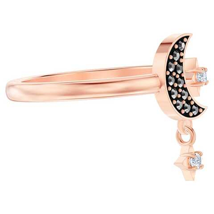 SWA SYMBOL:RING OP MOON JET/CRY/ROS 52 5515667