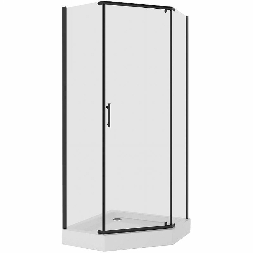 Душевой уголок Niagara Nova NG-6805-08 BLACK 90х90 профиль Черный стекло прозрачное