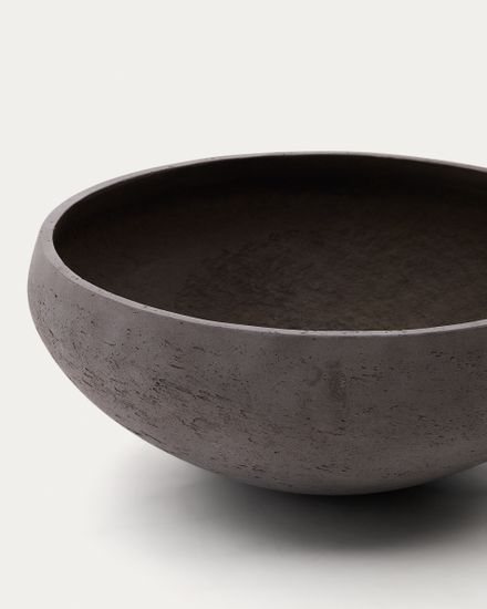 Набор из 2 кашпо Nura цемент терракотового цвета  Ø55 см