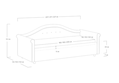 Кровать Maria (90x180)