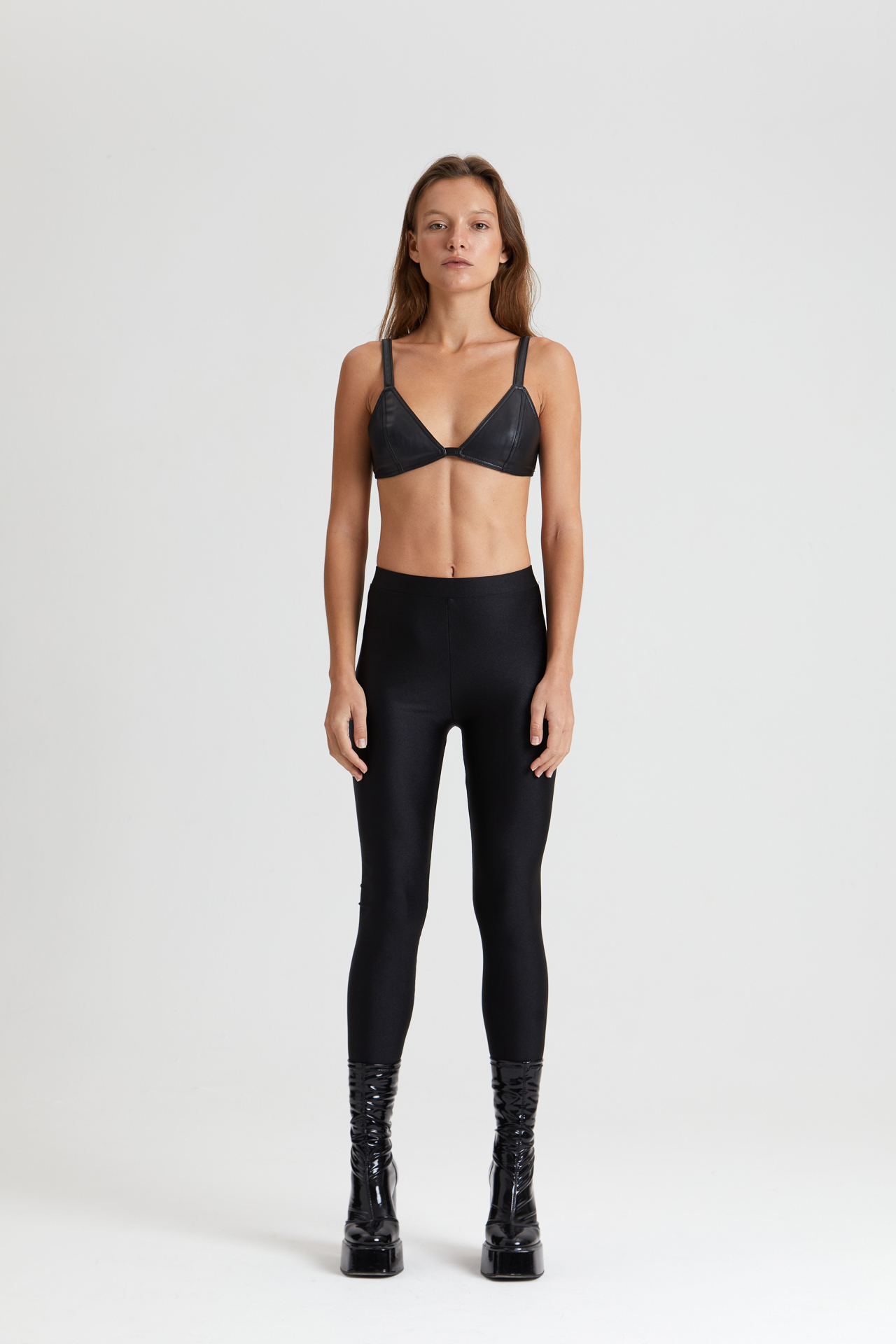 Топ-бра из эко-кожи