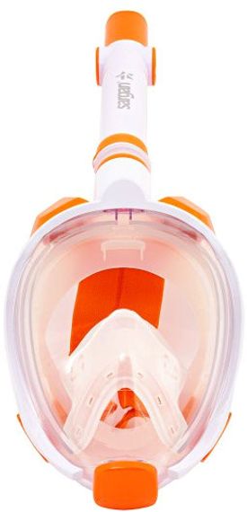 Маска детская полнолицевая Sargan Галактика премиум белая/оранжевая