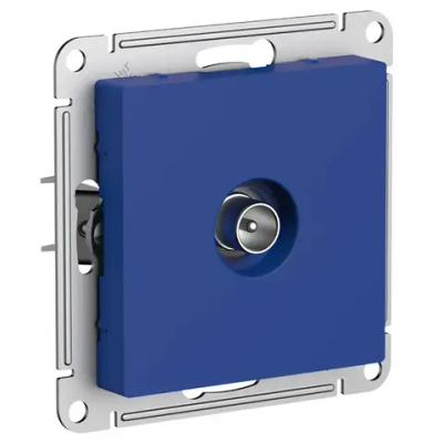 ATLASDESIGN TV РОЗЕТКА оконечная 1дБ, механизм, АКВАМАРИН