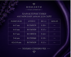 Английский замок для серег 2
