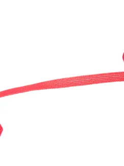 100 K-195/6 ОПТ Тесьма эластичная Lauma Fabrics, 6 мм, красный 100